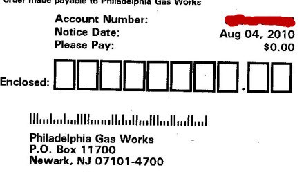 Gas Company Wants $0.00 Or They'll Send Me To A Collection Agency