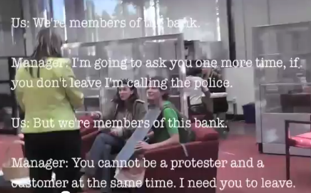 Bank Of America: You Can't Be A Protestor & Customer At Same Time