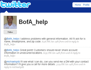 Reach BoA Customer Service On Twitter