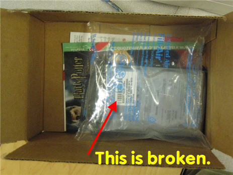 Amazon Is Unable To Ship A Hard Drive In Proper Packaging