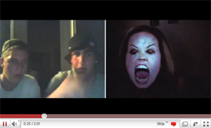 Stripping Chatroulette Chick Morphs Into Last Exorcism Hell Spawn