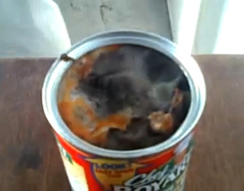 Mysterious Object In Chef Boyardee Can Not A Rat, Just Another Giant Clump Of Mold