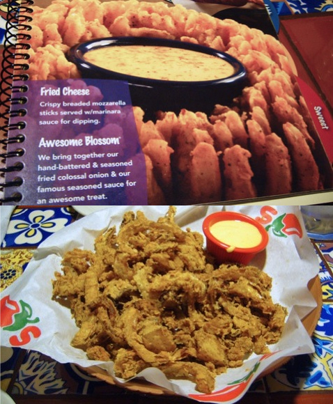 Chili's Awesome Blossom Menu Picture Vs Reality