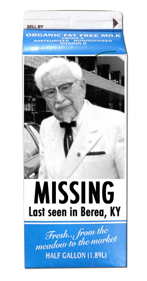 KFC Offers $500 Worth Of Free Chicken For Safe Return Of Col. Sanders