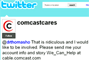 Comcast Trawling Blogs And Twitter For Customer Complaints