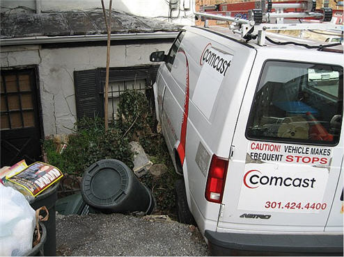 Comcast Crashed A Truck Into My House And I Don't Even Get Free Cable
