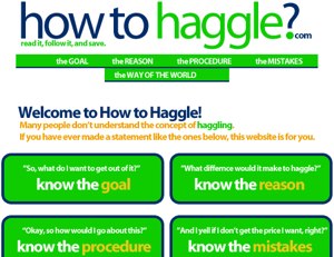 Pick Up Some Haggling Tips At HowToHaggle.com