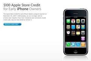 $100 iPhone Credit Mysteriously Evaporates
