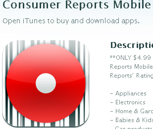 Get Consumer Reports Mobile Shopper App For Only $4.99 Through Dec 31