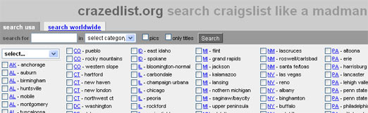 Search Multiple City Craigslists At Once