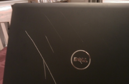 This Certified Refurbished Dell Laptop Comes With Large Scratches And A Pirated Copy Of Microsoft Office