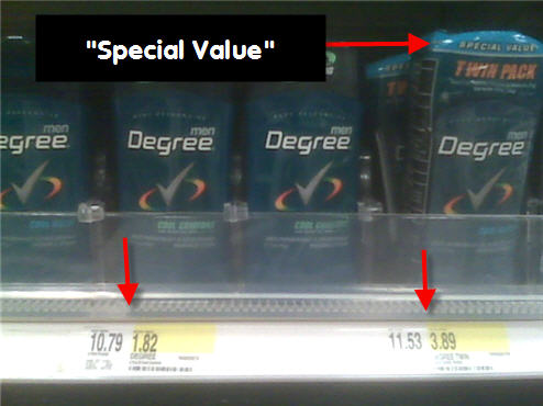Target's Degree Deodorant Pricing Scheme Rewards Those Who Pay Attention