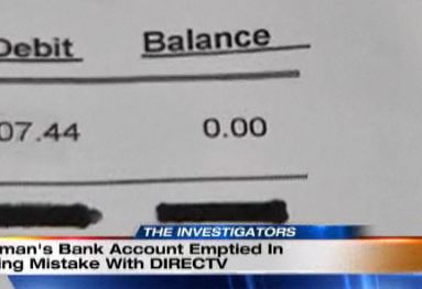 DirecTV Drains Customer's Bank Account To Pay For Her Dead Friend's Satellite Service