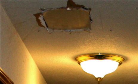 DirecTV Installer Crashes Through Your Ceiling, Won't Repair The Damage