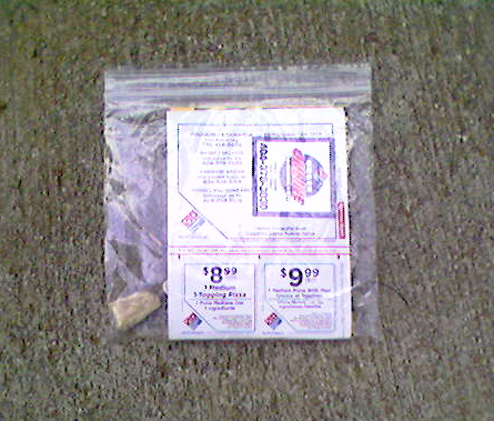 Domino's Litters Your Driveway With Coupons, Rocks And Ziplocs