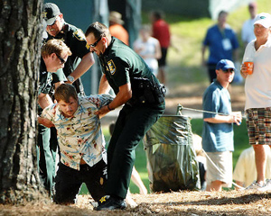 Drunk Golf Fan Gets Taser Treatment For Heckling Tiger Woods