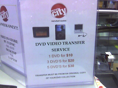Circuit City Flouts The DMCA For A Tenner