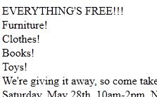 If Your Craigslist Ad Says "Everything's Free," Don't Be Shocked When People Start Stealing Your Stuff