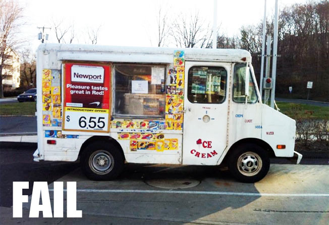 This Cigarette Ice Cream Truck Is Doing It Wrong