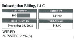 Fake Wired Magazine "Renewal Notice" Almost Tricks You Into Paying More