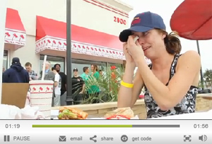 Lady Weeps With Joy As First Texas In-N-Out Burger Opens