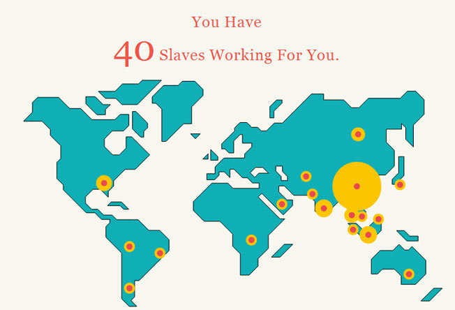 How Many Slaves Work For You?