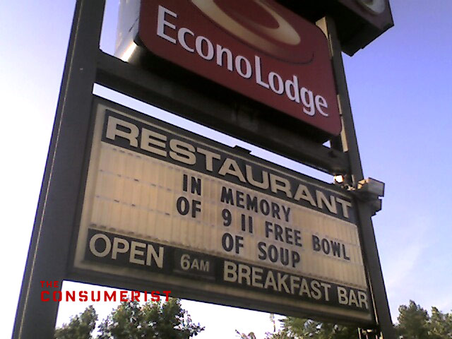 Shoney's Commemorates 9-11 With Free Bowl Of Soup
