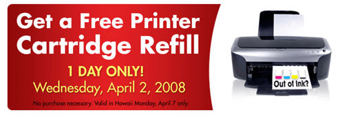 Free Printer Ink Refill At Walgreens Today