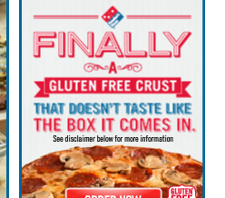 Domino's Gluten-Free Pizza Not For People Who Need Gluten-Free Pizza The Most
