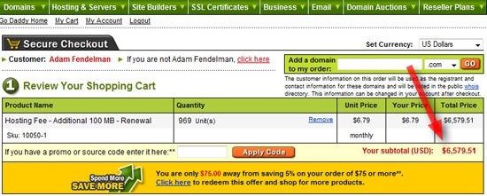 Perhaps You Don't Owe GoDaddy $6,579