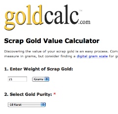 Figure Out Your Scrap Gold Value With An Online Calculator