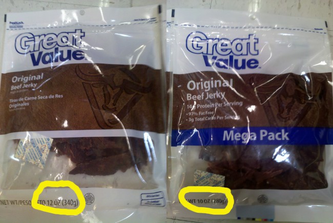 Walmart Beef Jerky Hit With Grocery Shrink Ray & Label Hyperbole Laser