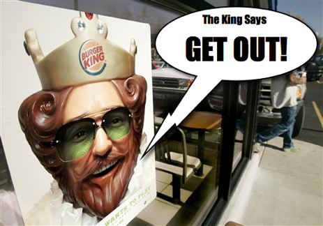 Burger King: Your House Burned Down?! The Red Cross Is Coming?! Get Out!