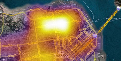 Heat Map Of Rental Prices Based On Craiglist Listings