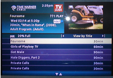 Your New Time Warner DVR Comes With Porn!