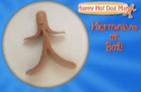 Happy Hot Dog Man Turns Your Frankfurter Into An Edible Stick Figure
