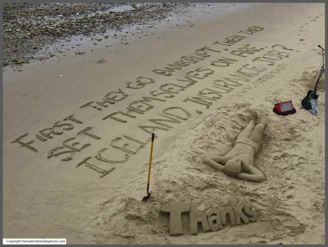 Sand Art Portends Economic Apocalypse