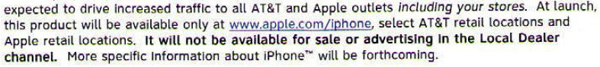At Launch, iPhone Only Available At Apple.com, Apple Stores, And Select AT&T Stores