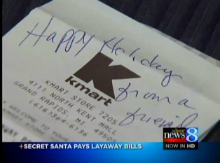 Secret Santa Picks Up Kmart Customers' Layaway Tabs