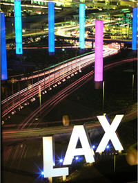Sprinklers Douse Travelers At LAX