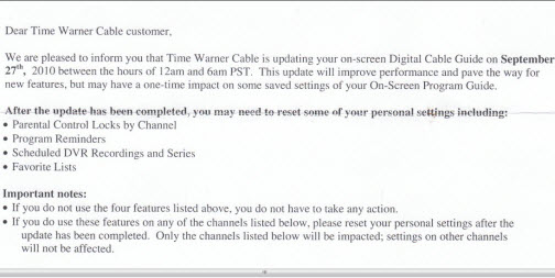 Time Warner Cable Says It's Deprogramming My DVR From Afar