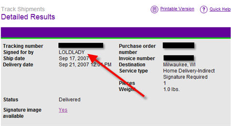 FedEx Package Signed For By Mysterious "LOLDLADY"