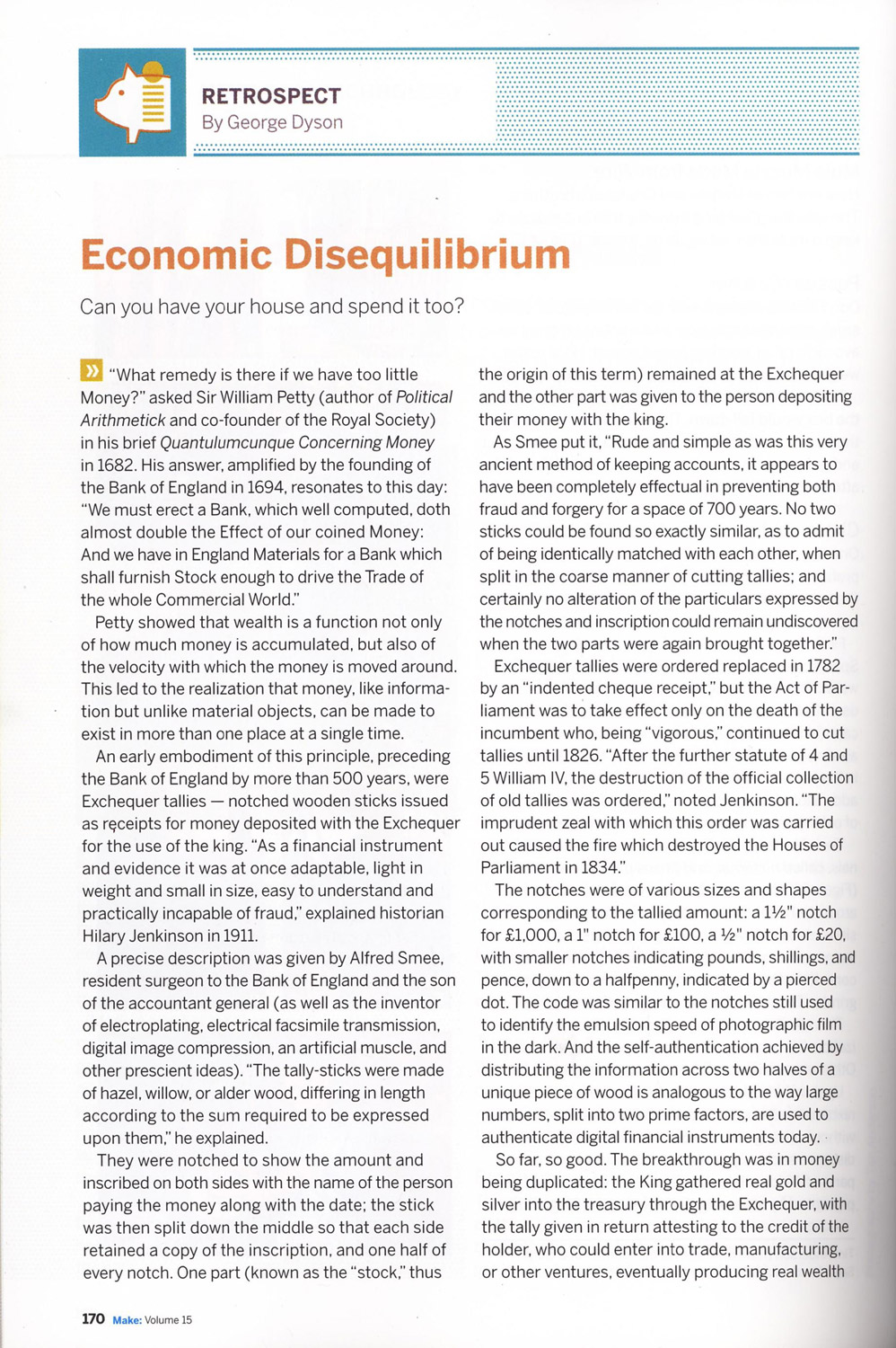 Make Magazine: Economic Disequilibrium