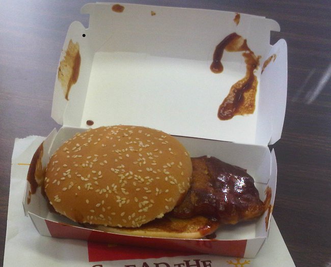 McDonald's Runs Out Of McRib Buns, Slaps A Big Mac Bun On
Instead