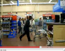 Man Demonstrates His Superior Walmart Shopping Technique