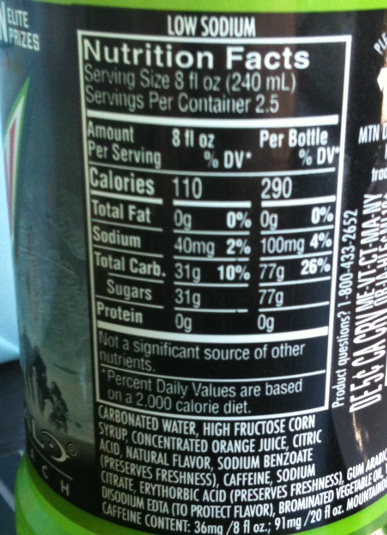 Why Don’t The Calories On This Mountain Dew Bottle Add Up?
