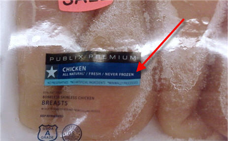 This Frozen Publix Chicken Was "Never Frozen"