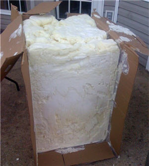 My Night Stand Came Packed In Spray Foam Insulation