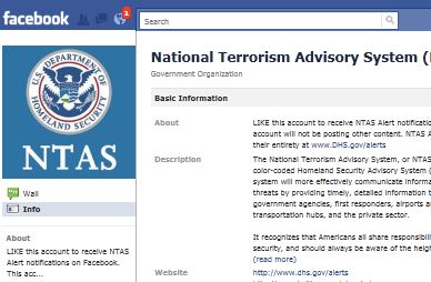 DHS Ditches Color-Coded Terror Alert System, Joins The Facebook & Twitter Crowd