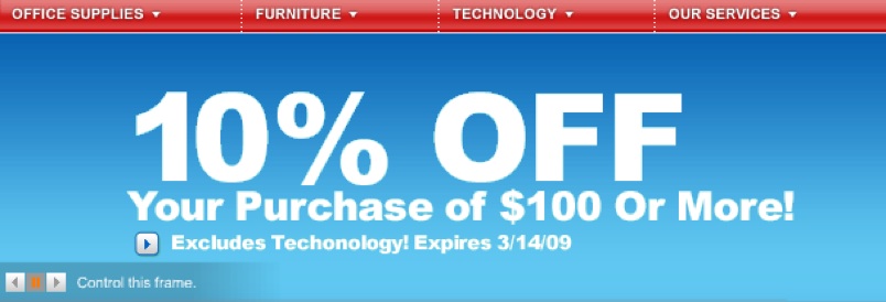 This Office Depot Coupon Apparently Applies To Everything